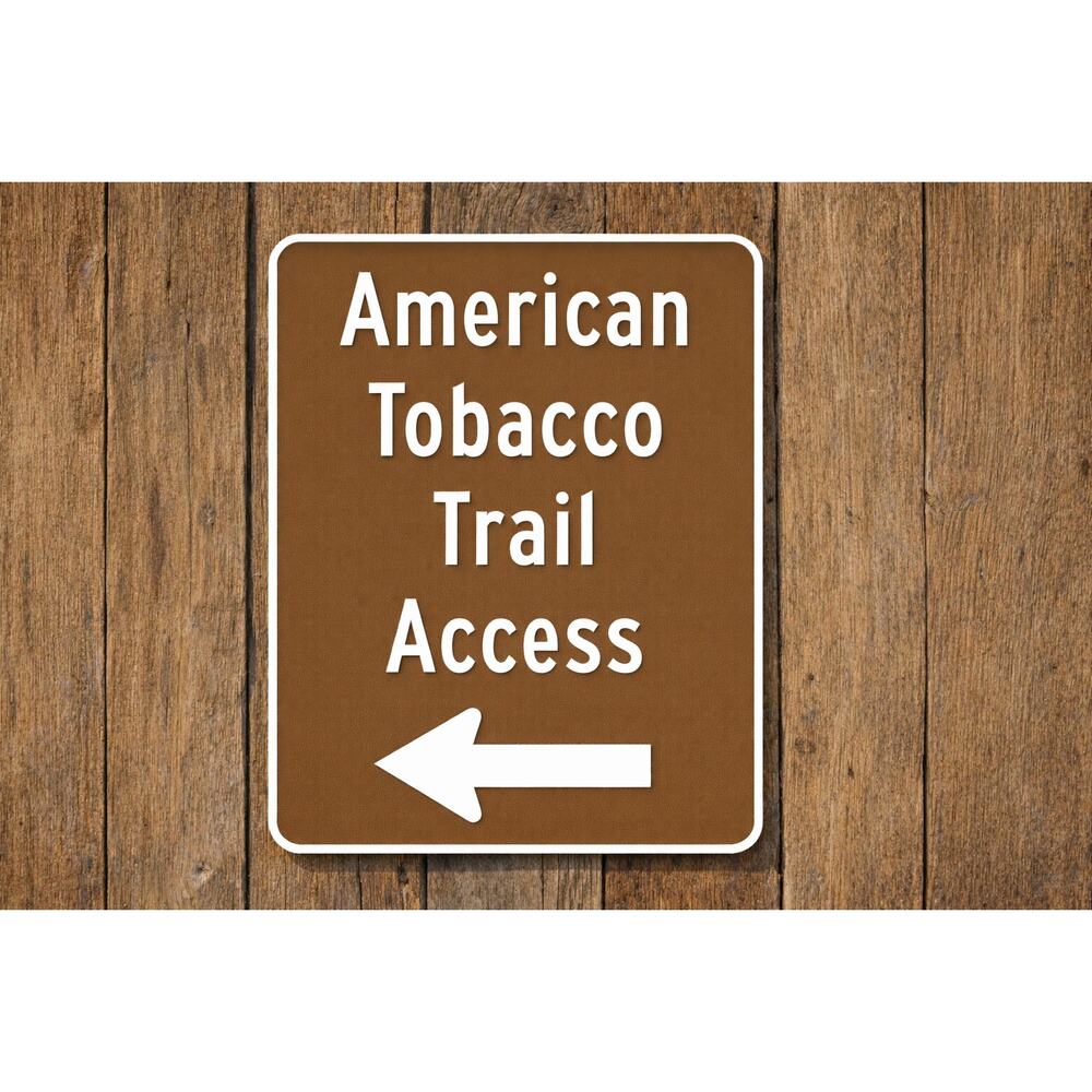 American Tobacco Trail Access Sign North Carolina Cycling Biking Bike Outdoors
